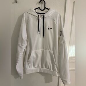 Nike White Therma Fit Hoodie Men’s athletic pullover